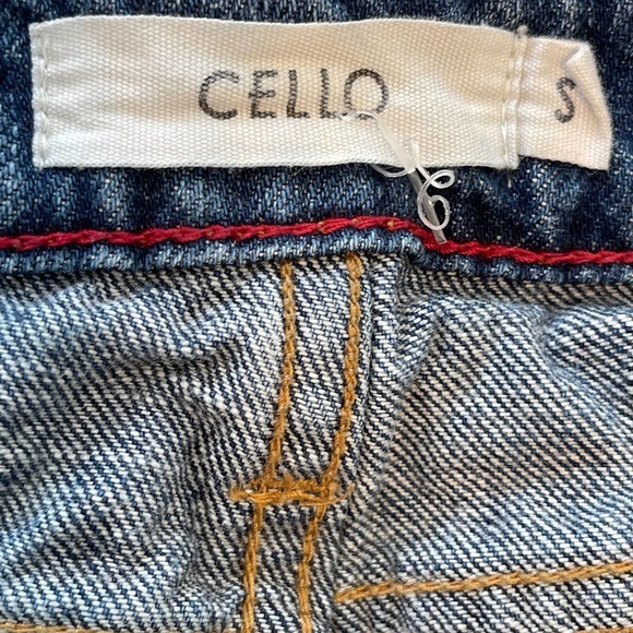Cello Blue Cut Off Jeans Distressed Size Small Pre-owned - Picture 4 of 7